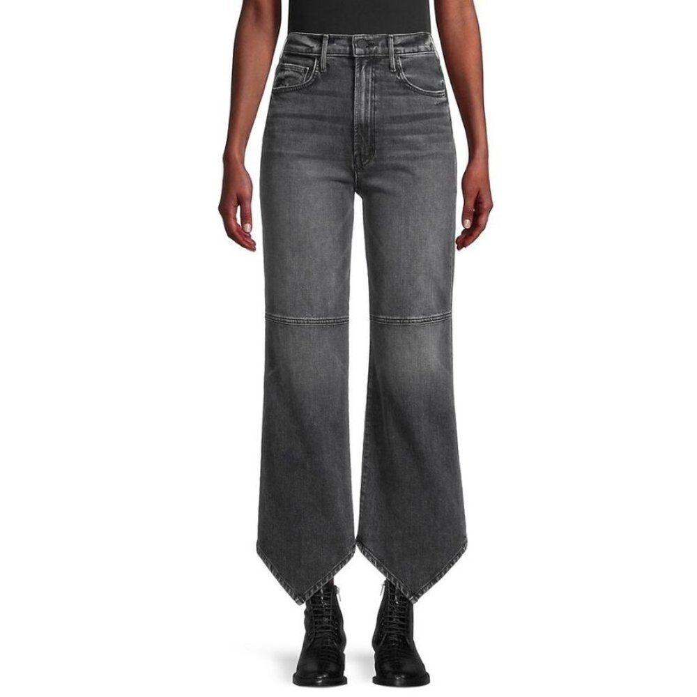 NWT Mother Denim 28 The Dagger Flood In Midnights With Molly